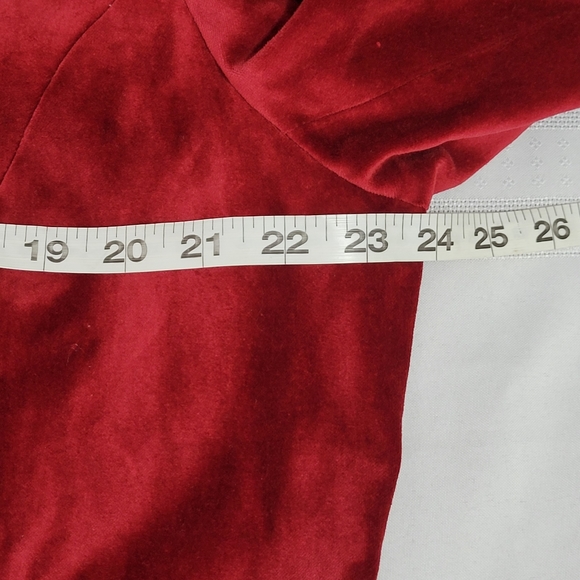 Coldwater Creek Rich Red Velvet Blazer - Picture 7 of 11